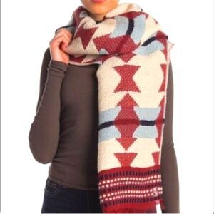 Madewell Textured Blanket Carpet Scarf Geometric Southwestern